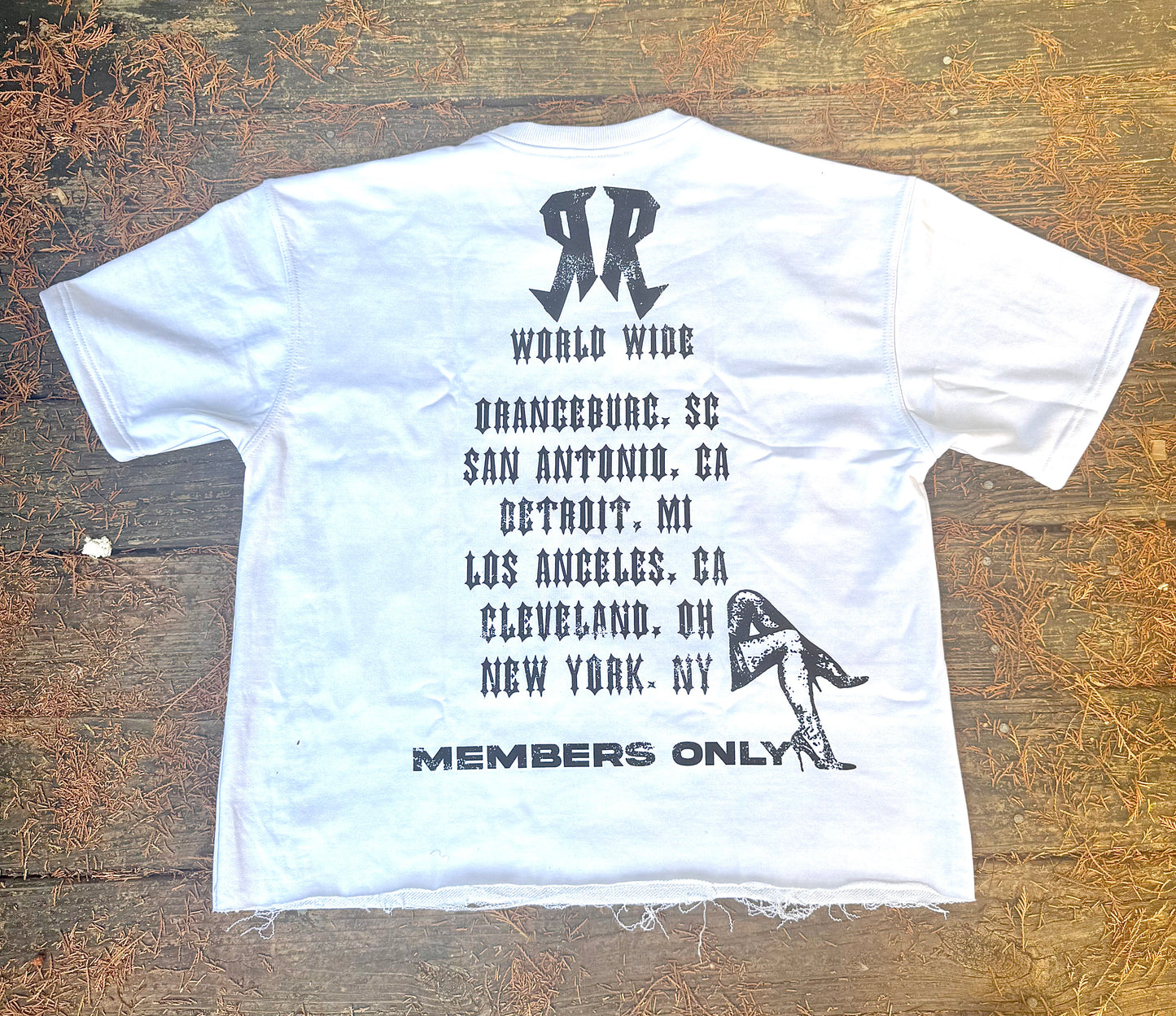 WHITE WORLD TOUR RR TEE