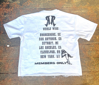 WHITE WORLD TOUR RR TEE